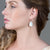 Tresor Collection - Black Spinel U/S & Diamond Earring in 18k Yellow Gold