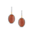 18K Yellow Gold Earring With Peach Moonstone & Diamond