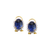 18k White Gold Earring With Emerald & White Sapphire