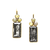 Tresor Collection - Gemstone and Raw Diamond Earring in 18K Gold