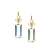 Tresor Collection - Gemstone and Raw Diamond Earring in 18K Gold