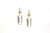 18K Yellow Gold Earring With Crystal Quartz and Champagne Diamond