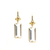 Tresor Collection - Gemstone and Raw Diamond Earring in 18K Gold