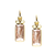 Tresor Collection - Gemstone and Raw Diamond Earring in 18K Gold