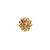 Multicolor Tourmaline Flower Ring in 18k Yellow Gold