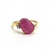 Tresor Collection - Blue Topaz and White Topaz Ring In 18K Yellow Gold