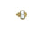 18K Yellow Gold Ring With Aquamarine and Organic Diamond