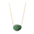Black Spinel & Diamond Necklace In 18K Yellow Gold