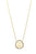 Golden Rutile & Diamond Necklace In 18K Yellow Gold
