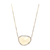 Black Spinel & Diamond Necklace In 18K Yellow Gold