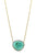 Peruvian Opal Unshape & Diamond Necklace in 18K YG