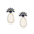 Tresor Collection - Blue Sapphire, Moonstone and Diamond Earrings in 18k YG