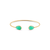 Blue Sapphire P/S Bangle In 18K Yellow Gold