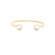 Blue Sapphire P/S Bangle In 18K Yellow Gold