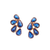 Tresor Collection - Gemstone Earrings in 18K Yellow Gold Blue Sapphire