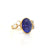 Tanzanite and Rainbow Moonstone Ring in 18k Yellow Gold