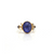 Tanzanite and Rainbow Moonstone Ring in 18k Yellow Gold