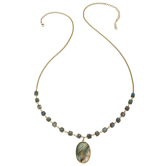 Faceted Labradorite Necklace