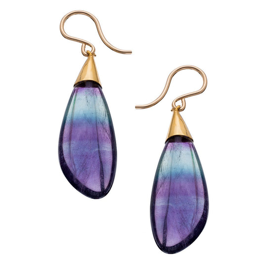 Fluorite Drop Earrings