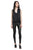 FLORA Silk Wrap Top | FLORA Top croisé noir en soie
