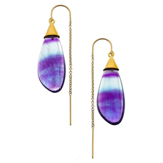 Heather Hawkins - Fluorite Thread Thru Earrings