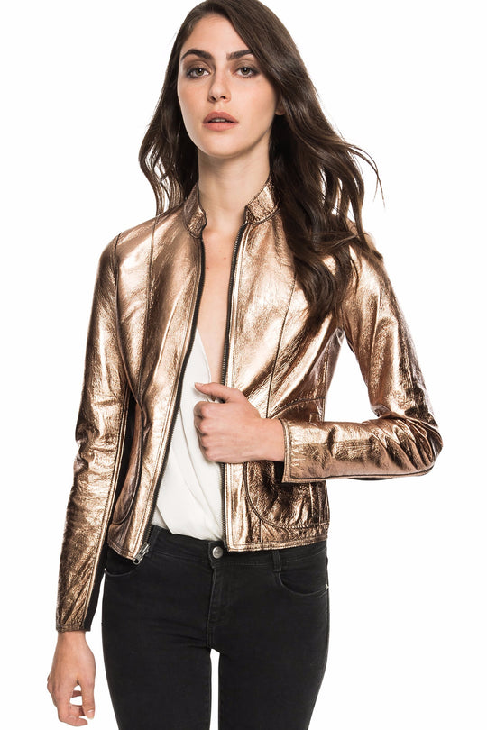 CHAPIN Reversible Leather Bomber | CHAPIN manteau en cuir réversible