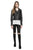  DONNA-NZ Veste de cuir avec collet en peau de mouton