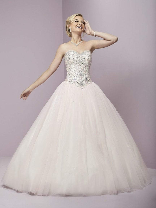 Fiesta Gowns - 56281 Strapless Beaded Sweetheart Tulle Ballgown