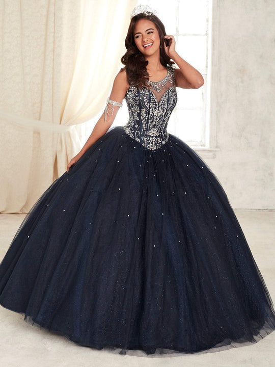 Fiesta Gowns - 56306 Beaded Scoop Sparkle Tulle Ballgown