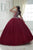 Fiesta Gowns - 56312 Beaded Cap Sleeve Sweetheart Tulle Ballgown