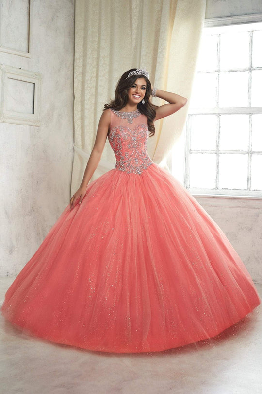 Fiesta Gowns - 56315 Sleeveless Beaded Jewel Tulle Ballgown
