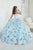 Fiesta Gowns - 56320 Beaded Sweetheart Floral Printed Ballgown