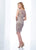 Social Occasions by Mon Cheri - 118869 Cap Sleeves Fitted Dress In Brown