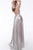 Jovani - JVN68195 Sleeveless Scoop Metallic A-line Dress In Pink