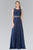 Sleeveless Beaded Lace Long Dress GL1460