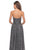 La Femme - 27879 Ruched Sweetheart A-Line Evening Gown In Gray