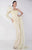 Rosette Accented Lace Sheath Dress G0591 in Yellow