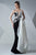 MNM Couture - Illusion Jewel Sheath Gown G0650 in Black and White