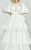 MNM Couture - Layered Lace Ruffled Long Gown G0689