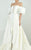 MNM Couture - Off Shoulder Ruffled A Line Gown G0690