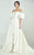 MNM Couture - Off Shoulder Ruffled A Line Gown G0690
