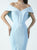 MNM Couture - Lace Off Shoulder Haute Couture Dress G0718 in Blue