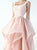 MNM Couture - Square Neck Ruffled Tulle Evening Gown G0727 in Pink
