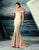 MNM Couture - Voluminous Ruffled Long Gown G0807 in Pink