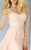 MNM COUTURE - G0834 Pearl Embellished Chiffon Dress In Pink