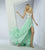 MNM Couture - G0855 Cap Sleeve Botanical Illusion Lace A-Line Gown in Green