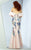 MNM COUTURE - G0858 Draped Off Shoulder Fitted Dress In Pink