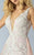 MNM COUTURE - G0861 Lace Deep V-neck Sheath Dress In Pink