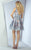 MNM Couture - G0875 Floral Plunging V-Neck Lace A-Line Dress In Blue