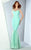 MNM COUTURE - G0876 Cap Sleeve Jewel Ornate Fringed Mermaid Gown In Green